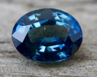 Natural Blue Green Sapphire | Oval Cut | 0.87 Carat | 6.30x4.90 mm | Loose Sapphire | Loose Gemstones | Natural Gemstones |  Engagements