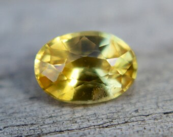 Natural Yellow Sapphire | Oval Cut | 6.67x4.80 mm | Engagement Ring | Wedding | Jewellery Making Accessories  | Loose Sapphire Gemstones