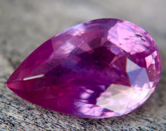 Natural Unheated Pink Sapphire 3.03Ct Pear Cut | Ceylon Pink Sapphire | Loose Gemstone | Engagement Ring Stone
