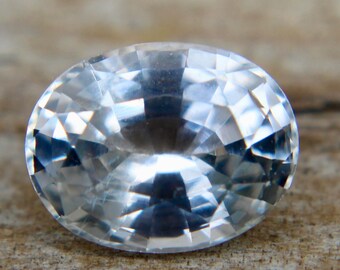 Loose White Sapphire | Colourless Sapphire | Oval Cut | 7.21x5.56 mm | 1.21 Carat | Engagements | Ceylon Sapphire | White Diamonds Alternati