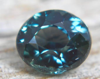 Natural Green Sapphire | Oval Cut | 1.23 Carat | 6.12x5.26 mm | Genuine earth mined natural gemstones for jewellery making projects