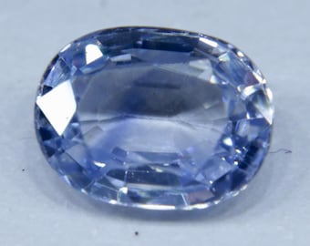 Natural Pale Blue Sapphire | Oval Cut | 1.64 Carat | 8x6 mm | Engagement Rings | Wedding Bands | Loose Sapphire | Gemstones
