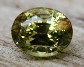 Natural Green Sapphire | 6.50x5.20 mm | 1.20 Carat | Untreated Unheated Loose Sapphire | Engagement Rings | Sapphire Rings | Loose Gemstones