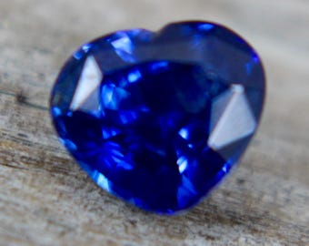 Natural Blue Sapphire | Heart Cut | 5.63x4.91 mm | Blue Sapphire Rings | Engagement Rings | Jewellery Making | Bench Jeweller |