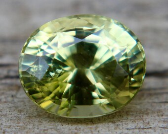 Natural Green Sapphire | Oval Cut | 7.23x5.92 mm | 1.67 Carat | Unheated Untreated Sapphire | Engagement Ring | Loose Sapphire Stone