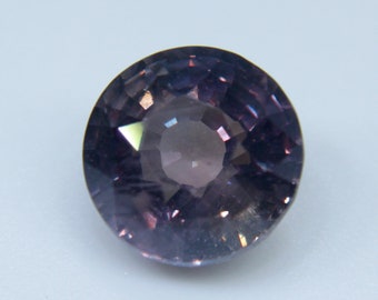 Natural BI Coloured Sapphire | Round Cut | 7.75 mm | 2.82 Carat | Unheated Untreated Gemstones | Engagement Jewellery | Pink Purple Sapphire