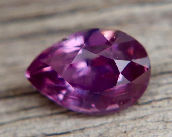 1.65ct Purplish Pink Sapphire Pear Cut | Unheated Ceylon Gem | Natural Earth-Sourced Loose Gemstone | Sapphire Pal Australia