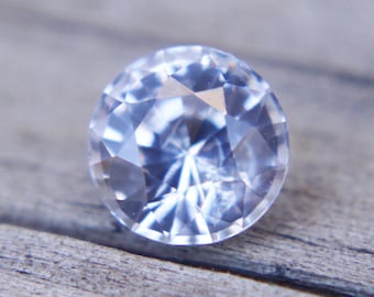 White Sapphire | Round Cut | 1.30 Carat | 6.30 mm | Unset Gemstone | Unmounted Sapphire | Loose Gemstones | Engagement Rings