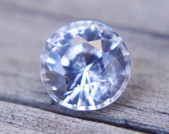 White Sapphire | Round Cut | 1.30 Carat | 6.30 mm | Unset Gemstone | Unmounted Sapphire | Loose Gemstones | Engagement Ring
