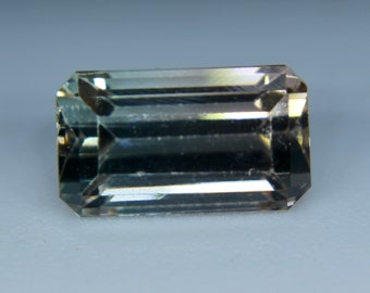 Natural Bi Coloured Tourmaline | Emerald Cut | 1.63 Carat | 8.18x4.73 mm | Watermelon Tourmaline | Pink Tourmaline | Earth Sourced Gemstone