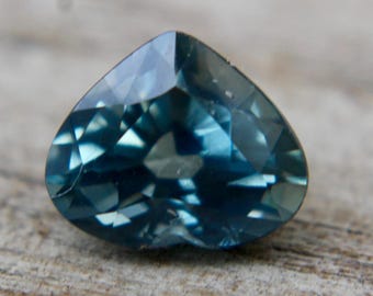 Natural Green Sapphire | Heart Cut | 6.50x5.40 mm | 1.07 Carat | Loose Gemstone | Unset Sapphire | Natural Sapphire | Jewellery Making