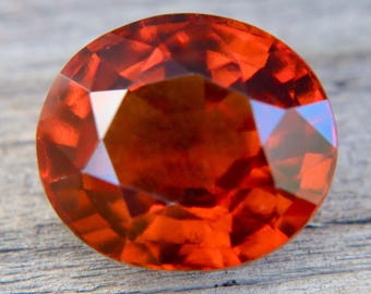 Natural Hessonite Garnet 10.25 ct | Oval Mixed Cut | Unheated & Untreated Ceylon Gemstone | VVS Clarity | Sapphire Pal Australia