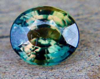 Natural Multi-Coloured Sapphire 1.50ct | Green Pink Yellow Oval Cut | Unheated, Eye Clean | Ceylon Gemstone for Custom Jewelry