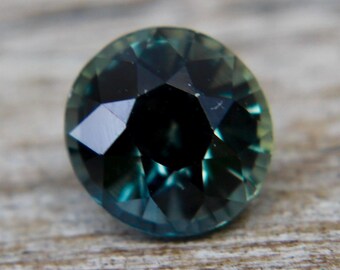 Natural Green Blue Sapphire | Roundish Oval Cut | 5.96x5.65  mm | 1.20 Carat | Sapphire Rings | Unheated | Engagement  | Jewellery Making