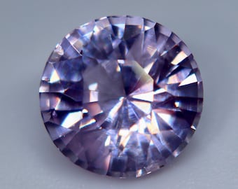 Pale Pink Sapphire: 2.26 Carat Round Cut Ceylon Gemstone