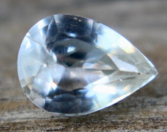 Natural Colourless Sapphire | Pear Cut | 7.00x5.00 mm | Ideal Alternative For A Diamond | Natural White Sapphire Ring |  Sapphire Jewellery