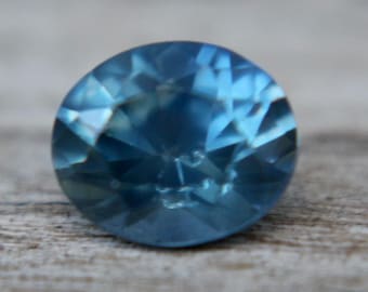 Natural Teal Blue Sapphire | Oval Cut | 6.55x5.48 mm | 1.12 Carat | Loose Sapphire | Natural Gemstone | Engagement Ring