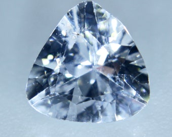 Natural White Sapphire | Trillion Cut | 5.95x5.65 mm | Unheated Untreated Sapphire | Clean Gemstones | Colourless Sapphire | Sapphire Ring