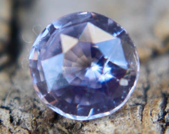Natural Pale Purple Sapphire | Round Cut | 1.04 Carat | 6 mm | Loose purple Sapphire | Engagement Ring | Loose Gemstones | Natural Sapphire