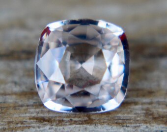 Natural Pale Peach Sapphire | Cushion Cut | 5.14 mm | 0.67 Carat | Loose Sapphire | Unset Unheated Untreated Sapphire | Genuine Sapphire
