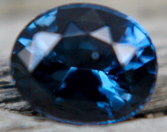 www.sapphirepal.com - Natural Blue Spinel | Oval Cut | 1.57 Carat | 7.51x6.28mm | Earth Mined Spinel Gemstones | Natural Blue Spinel Stones