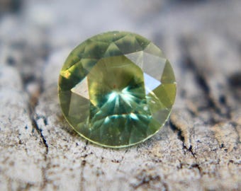 Natural Green Sapphire | Round Cut | 5.85 mm | 0.77 Carat | Green Sapphire Ring | Engagement Ring | Sapphire Ring | Loose Sapphire