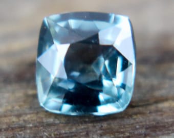 Natural Green Sapphire | Cushion Cut | 0.78 Carat | 5.16x5.06 mm | Loose Sapphire | Green Sapphire Rings | Jewellery | Gemstones