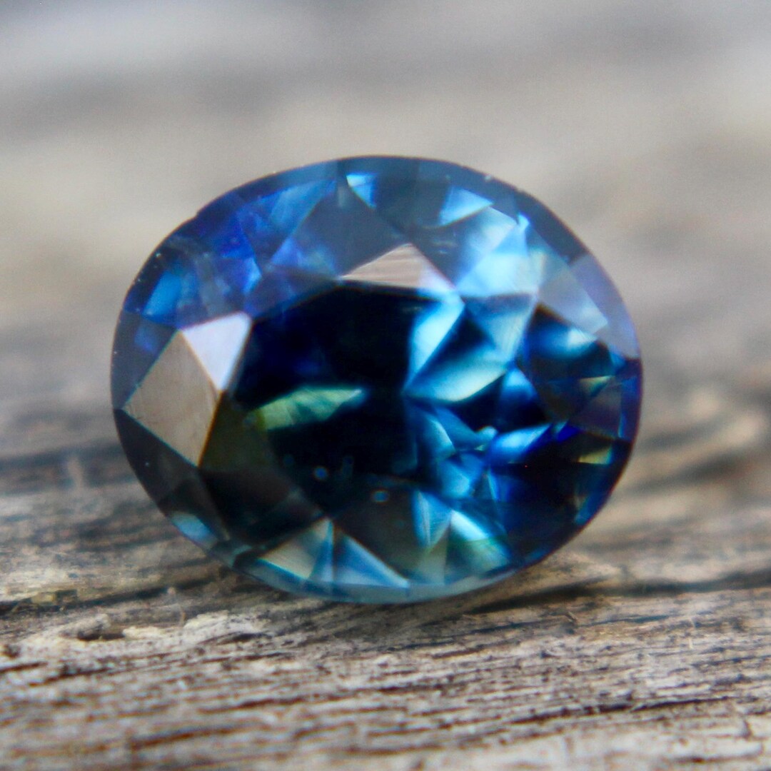 Natural Blue Green Sapphire | Oval Cut | 6.05x5.06 Mm | 1 Carat | Loose ...