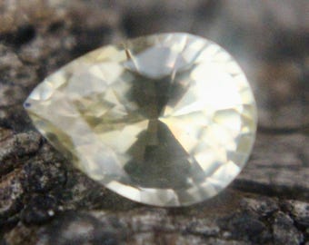 Natural Yellow Sapphire | Loose Sapphire | Sapphire Gemstones | Pear Cut | 7.44x5.60 mm | 1.21 Carat | Engagement Ring | Ceylon Sapphire