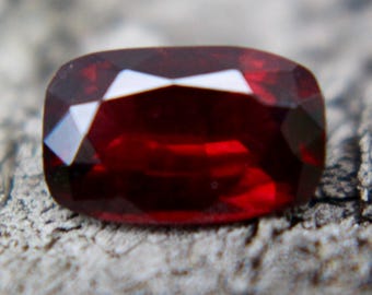 Natural Red Spinel | Cushion Cut | 7.41x4.63 mm | Loose Spinel | Jewellery Making Gemstones | Red Spinel Rings | Spinel Jewellery |