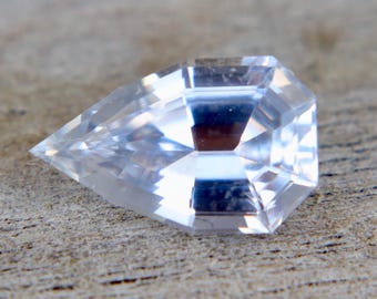 Natural White Sapphire | Modified Trillion Cut | 1.58 Carat | 9.62x5.86 mm | LOOSE GEMSTONES | Engagement Rings