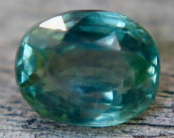 Natural Green Sapphire 1.48 Ct Oval Cut | Unheated Madagascar Sapphire | Loose Green Gemstone | Engagement Ring Stone | Natural Sapphire