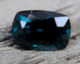 Natural Teal Spinel | Cushion Cut | 6.80x4.60 mm | 0.92 Carat | Loose Gemstones | Unmounted Stones | Unheated Crystals | Engagement Rings