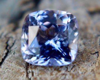 Natural Pale Purple Sapphire | Cushion Cut | 5.74x5.48 mm | Loose Purple Gemstone | Purple Sapphire Rings | Engagement Rings | Birth Stone