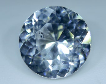 Natural White Sapphire | Round Cut | 7.30 mm | Ceylon Colourless Sapphire Ring | Sapphire Ring | Engagement Ring | Loose White Gemstones