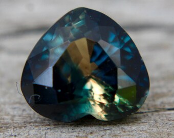 Natural Multi Coloured Sapphire | Heart Cut | 7.57x6.73 mm | 1.78 Carat | Unheated Untreated Sapphire | Loose Sapphire | Engagement Rings