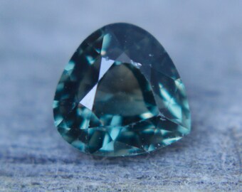 Natural Green Sapphire | Loose Green Sapphire Gemstone |  Pear Cut | 1.20 Carat | 6.38x6.25 mm | Gemstone Sapphire | Jewellery Making Stones