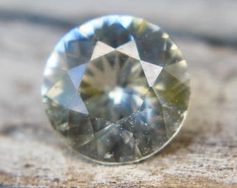 Natural Sapphire Slight Yellow Touch   | Round Cut | 6.32 mm | VS  | Unset Gemstone | Unmounted Sapphire | Loose Gemstones | Engagement