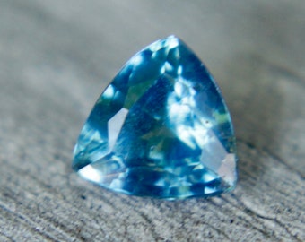 Natural Teal Sapphire | Trillion Cut | 5.71x5.64mm | 0.80 Carat | Loose Corundum | Unset Sapphire | Engagement Rings | Sapphire Ring