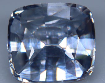 Ceylon White Sapphire: 2.13 Carat Cushion Cut Gemstone