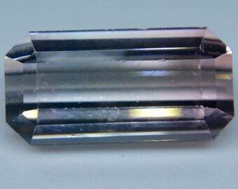 Natural Bi Coloured Tourmaline | Emerald Cut | 5.45 Carat | 14.20x7.20 mm | Watermelon Tourmaline | Pink Tourmaline | Earth Sourced Gemstone
