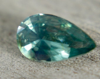 Natural Green Sapphire | Loose Green Sapphire Gemstone |  Pear Cut | 1.12 Carat | 8.87x5.36 mm | Gemstone Sapphire | Jewellery Making Stones