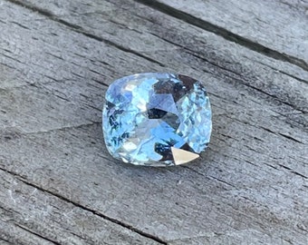 Natural White Sapphire With Slight Blue | Cushion Cut | 1.10 Carat | 6.17x5.30 mm | Gemstones | Jewellery GEMSTONES