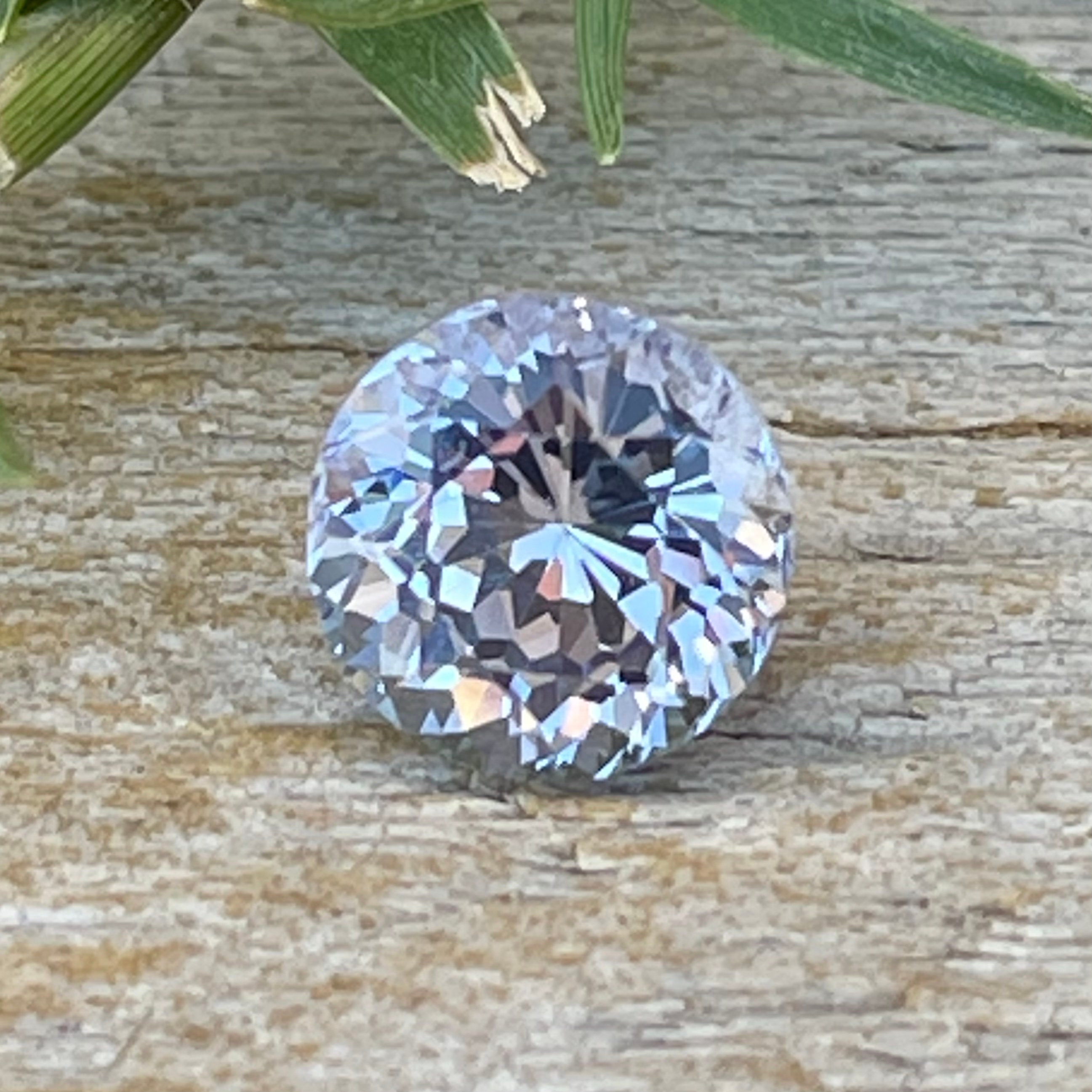 Natural White Sapphire Round Cut 5.50 Mm Eye Clean - Etsy Canada