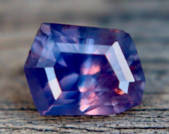 Natural Purple Sapphire 1.10ct Ceylon Freeform Cut | Eye Clean Loose Sapphire for Engagement Ring | Authentic Gemstone