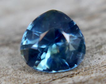 Natural Greenish Blue Sapphire | Trillion Cut Cut | 6.21x5.93 mm | 1.04 Carat | Natural Corundum | Loose Sapphire | Engagement Rings