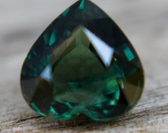 Natural Green Sapphire | Heart Cut | 1.24 Carat | 6.30x5.24 mm | Sapphire | Loose Sapphire | Engagement Ring | Sapphire Ring