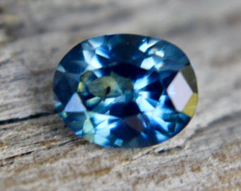 Natural Bluish Green Sapphire | Oval Cut | 6.39x5.13 mm | 0.82 Carat | Loose Green Blue Sapphire | Engagement Ring | Genuine Sapphire Stones