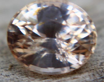 Natural Pink Orange Sapphire | Peach Sapphire | Oval Cut | 6.50x5.60 mm | 1.19 Carat | Natural Sapphire Ring | Engagement Ring |