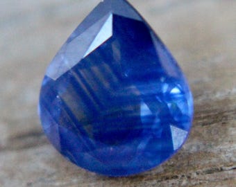 Natural Blue Sapphire | Pear Cut | 1.55 Carat | 8.40x7.35 mm | Blue Sapphire Ring  Sapphire Jewellery | Engagement Ring | Gemstones jeweller